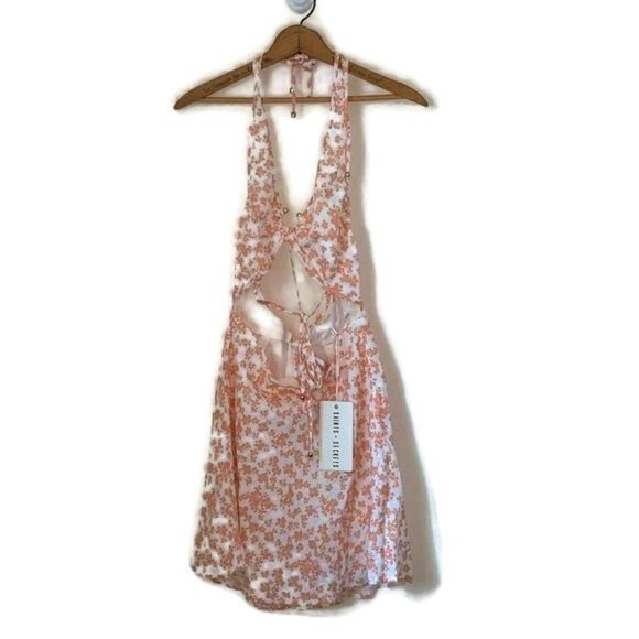 Saints + Secrets Dresses & Skirts - Saints + Secrets Women's Size US M Pink Floral Print Halter Dress New with Tags